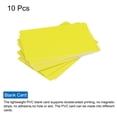 thumbnail image 3 of Uxcell 10pcs Blank PVC Cards Color, CR80 30 Mil Plastic Cards ID Card Waterproof, Yellow, 3 of 5
