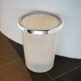 thumbnail image 4 of Silver Plastic Trash Can Ring for Home Office Use Enhances Bag Stability and Durability 20CM, 4 of 9