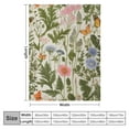 thumbnail image 4 of ARISTURING Vintage Wildflower Herbs Floral Blanket, Soft Blankets Flannel Bed Throw Cozy Lightweight Plush Gifts for Women Girls Sofa Couch Bedroom Living Rooms Warm All Season, Home Decor, 4 of 6