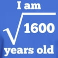 thumbnail image 3 of CafePress - 40Th Birthday Square Root T Shirt - Men's Classic Graphic Cotton T-Shirt, 3 of 4