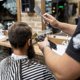thumbnail image 5 of Peine para el cabello para hombres Peine de posicionamiento en arco Peine auxiliar para peluqueros, peine para el cabello con diseño degradado para salón y hogar (negro + gris), 5 of 5