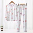 thumbnail image 2 of HCNTES Girls Pajamas Little Kids Girl Pajamas Baby Clothing Soft Long Sleeve Tee Shirt and Pants Set Child Sleepers Toddler Outfits for Girls 24M 2T 3T 4T 5T Fall Winter, 2 of 8