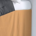 thumbnail image 2 of Dorm Room Bed Skirt - College Dual Tone Dorm Bed Skirt - Two Tone Dorm Bedskirts - College Long Dorm Room Bed Skirt - Brushed Microfiber Two Tone Bedskirts - Twin-XL - 48" Drop, Sand, 2 of 2