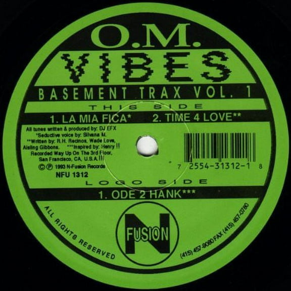 DJ Efx - O.M. Vibes Basement Trax, Vol. 1 La Mia Fica: Time 4 Love - Music & Performance - Vinyl