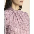 thumbnail image 5 of Moomaya Womens Turtle Neck Top, Long Sleeves, Formal Wear Chiffon Top, 5 of 9