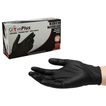 

Gloveworks Nitrile Disposable Gloves XL Black 100 Count
