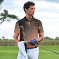 thumbnail image 3 of Balery Astronaut On Mars A Camisa Polo de Hombre con Estampado, de Manga Corta y Tejido Medio, Camisa Tipo Golf Polo-Large, 3 of 6