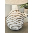thumbnail image 3 of Signature Design by Ashley Contemporary Aleela Table Lamp  White/Gold Finish, 3 of 4