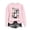 Pink, variant on Tbopshirt Womens Hoodless Sweatshirts Halloween,Sweatshirts for Women Plus Size,Fall Winter Glasses Girl Print Casual Sports Round-Neck Tracksuits Long Sleeve,Hoodies Sweatshirts Pullover
