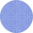 thumbnail image 1 of Ahgly Company Machine Washable Indoor Round Transitional Sky Blue Area Rugs, 3' Round, 1 of 7