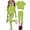 Green(Solid), variant on CCRFTGI Summer Outfits for Children Girls Size 10-12 Casual Lounge 2 Piece Outfits Solid Short Sleeve T Shirt and Elastic Waist Leggings Athletic Clothing Sets Green 2-3 Years