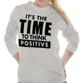 thumbnail image 3 of Time Think Cute Optimistic Gym Long Sleeve TShirt Men Women Brisco Brands M, 3 of 5