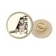 thumbnail image 1 of Broche de oro metálico circular Unbranded para Sabuesos de Siberia, 1 of 3
