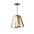 thumbnail image 4 of Woodbridge Lighting Bent 1 Light Steel and Glass Mid Pendant in Antique Nickel, 4 of 4