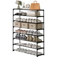 thumbnail image 4 of AIR-8-Tier Shoe Rack, Tall Large Capacity 40 Pairs Shoes Storage Organizer, Stackable Wide Shoe Shelf for Entryway, Hallway, Black, 4 of 4