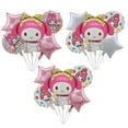 thumbnail image 5 of 5Pcs Kawaii Sanrio Kuromi Melody Cinnamoroll Foil Balloons Set Birthday Party Decoration Supplies Latex Balloon Baby Shower Toys, 5 of 5