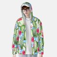 thumbnail image 4 of Haiem Flowers and Cactus UPF 50+ Fishing Shirts for Men Long Sleeve UV Sun Protection Hoodie Non-Mask Outdoor Hiking Shirts, 4 of 9