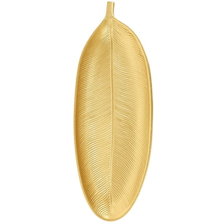 

Raindrops Durable Golden Synthetic Wood Serving Tray for Storage Perfect for Snacks Fruits Desserts 10.5 inch