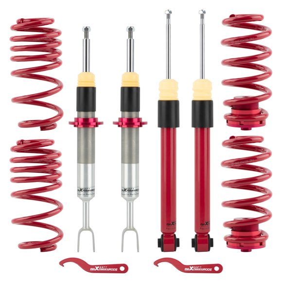Maxpeedingrods Ensemble de Vérins de Suspension Abaissants pour AUDI A4 B6 B7 8E FWD + 4WD QUATTRO