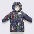 thumbnail image 2 of SGMVNU Boy's Mid Long Hood Down Coats Girls Winter Full Zip Hooded Puffer Jackets Lined Warm Windproof Snowwear Outwear with Pockets(Size 6-7 Years, Navy), 2 of 4