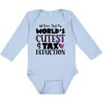 thumbnail image 3 of Inktastic I'm the Worlds Cutest Tax Deduction Pink Hearts Boys or Girls Long Sleeve Baby Bodysuit, 3 of 5