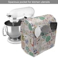 thumbnail image 2 of Botanic Stand Mixer Cover, Monstera Bluebells Tropical Birds Banana Palms Tulip Fern Leaf Herbs, Kitchen Appliance Organizer Bag Cover with Pockets, 5 Quarts, Multicolor, by Ambesonne, 2 of 4