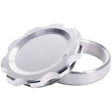 Filler Cap with Weld-In Steel Bung - Polished, Large