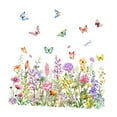 thumbnail image 2 of Calcomanías para ventana Strade Fareast Limited flores de jardín PVC 60 cm x 30 cm, 2 of 8
