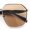 Silver Black - Beige, variant on Mens Luxury Geometric Metal Rim Hustler Fashion Rectangle Sunglasses Gold Black - Black