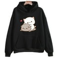 thumbnail image 5 of Mochi Peach And Goma Cute Cat Hoodie Sweatshirt for Girls Fashion Kawaii Cartoon Pullovers Women/Men Harajuku Aesthetic Hoodies, 5 of 7