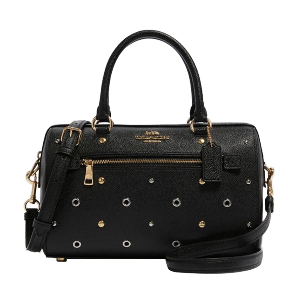 Coach NWT COACH F82128 Rowan Cross Grain Leather Satchel Crossbody Bag With Grommets Walmart