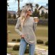 thumbnail image 5 of Blusas Elegantes e Informales de Larga para Mujer, Ropa Informal de Negocios, Suéteres Cálidos de Otoño. Caqui XXL, 5 of 9