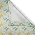 thumbnail image 5 of Ambesonne Geometric Grommet Curtain, Sandals and Starfish, 50" x 72", Seafoam Yellow White, 5 of 6