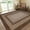 Brown, variant on GAOMON 8'x10' Machine Washable Living Room Area Rugs Modern Braided Print Non Slip Rugs for Bedroom Home Office Rug Indoor Floor Carpet,Brown