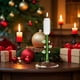 thumbnail image 5 of Portavelas de cristal con forma de árbol de Navidad | Soporte decorativo de cristal para velas pequeñas, 5 of 5