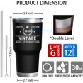 thumbnail image 6 of 80th Birthday Gifts for Men Vintage 1943 Tumbler Coffee Mug 30 Oz Stainless Steel Insulated Cup with Lid and Straw Mens 80 Year Old Birthday Gifts Idea for Dad Grandpa, 6 of 6