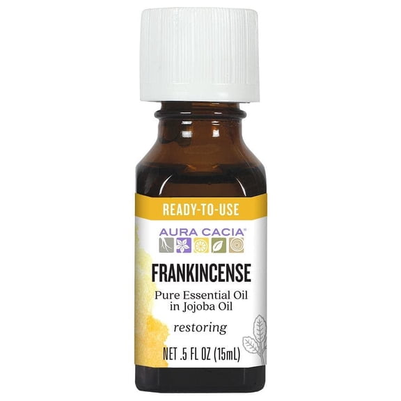 Aura Cacia Essentials Sanctifying Frankincense Jojoba Oil - 0.5 Oz