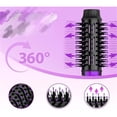 thumbnail image 3 of cepillo secador de pelo, cepillo eléctrico de aire caliente, cepillo alisador multifuncional de iones negativos 2 en 1 para alisar, rizar y peinar el cabello de niñas y mujeres, 3 of 5