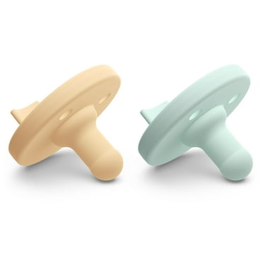 Philips Avent Soothie 3-18 Months, Light Yellow/Pastel Cyan, 2 Pack, SCF192/22