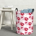 thumbnail image 6 of XMXT Collapsible Laundry Basket, Romantic Kisses Pattern Waterproof Laundry Hampers Storage Baskets Dirty Clothes Hamper, 62L, 6 of 8