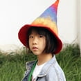 thumbnail image 4 of Gradient Rainbow Wizard Hat, Popular Steeple Witch Hat Party Prop Gift for Man, Woman, 4 of 7
