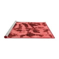 thumbnail image 2 of Ahgly Company Machine Washable Indoor Round Abstract Red Modern Area Rugs, 8' Round, 2 of 4