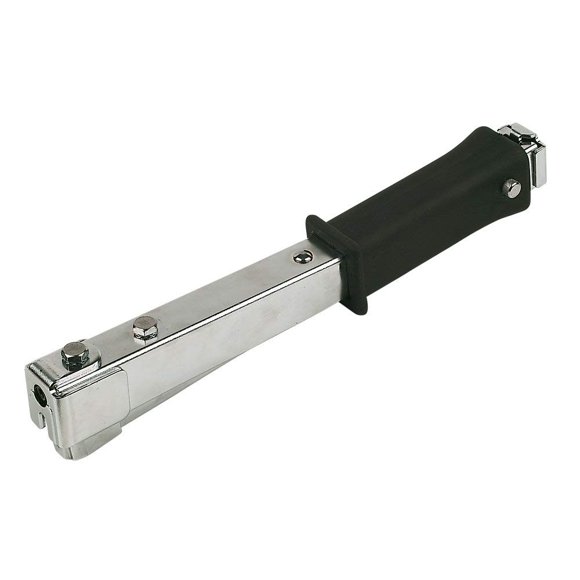 Edward Tools Hammer Tacker Stapler for Arrow T50 Staples - Heavy Duty Industrial Design for Construction or Home - Fits staples 1/4”, 5/16”, 3/8” - Ergo Grip Handle - Balanced Weight Design