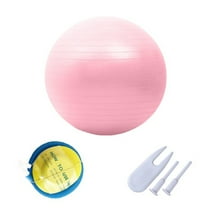 BESTSKY Exercise Ball Small Pilates Ball Exercise Balls Physical Therapy at Home Gym and Office Pregnancy Quick Pump Included Pink