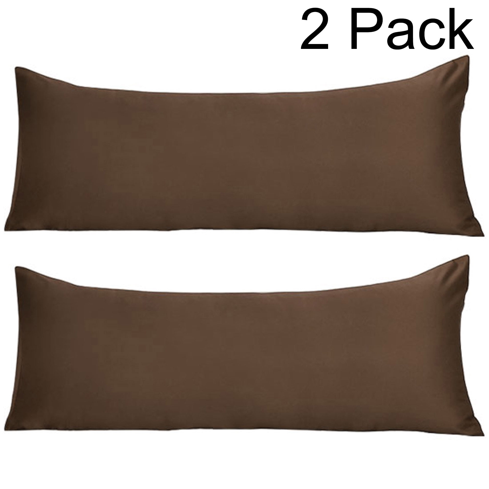 2Pack Satin Body Pillow Cover Long Pillowcases Silky for Hair and Skin