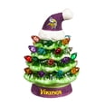 thumbnail image 2 of Minnesota Vikings 2-Pack 4" Ceramic LED Christmas Tree Set, 2 of 3