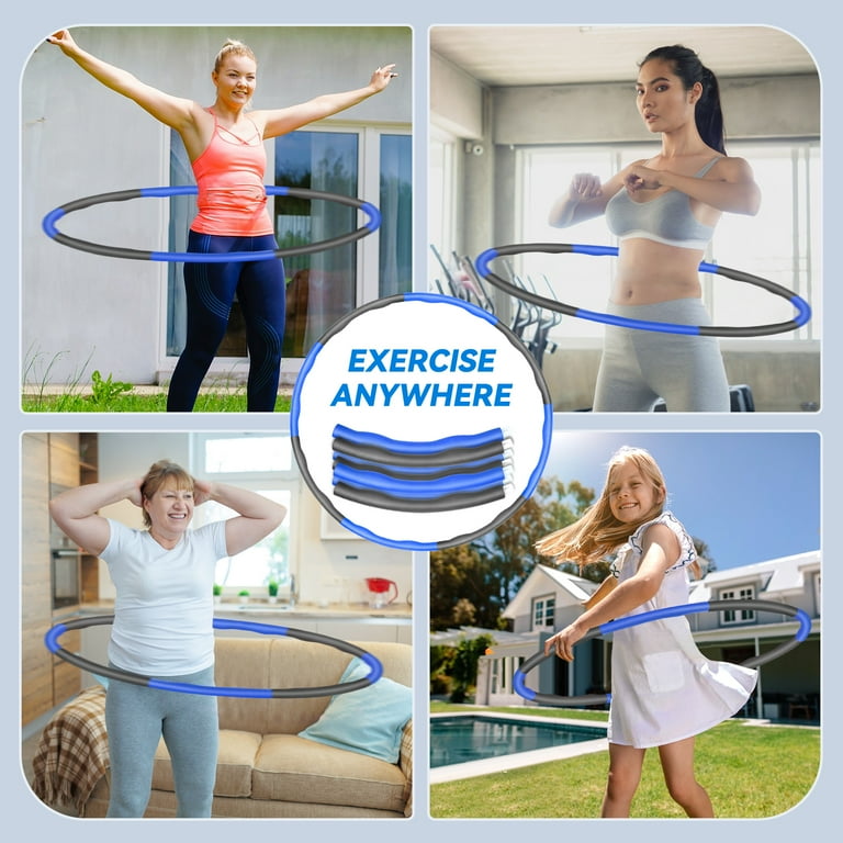 KKL Weighted Hula Hoop for Adults,Detachable Section Soft Fitness