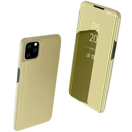 Full 360 Body Protective Mirror Case Cover For Apple iPhone 11 Pro Max 6.5'' - Gold