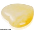 thumbnail image 3 of Marrywindix 15 Packs 0.8 Inch Healing Crystal Natural Yellow Jade Heart Love Carved Palm Worry Stone Chakra Reiki Balancing, 3 of 7