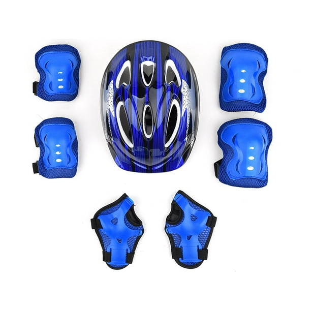 Set of 7 Kids Helmet and Knee Pads Boys Kids Safety Helmet & Knee